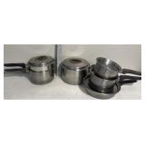 Flintware Pots and pans w/lids