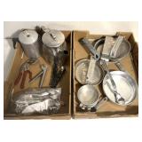 Metal tea pits/hot pit holders/silverware