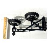 Cast iron double oil lamp
