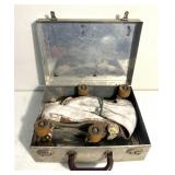 Vintage Womens Roller skates and case