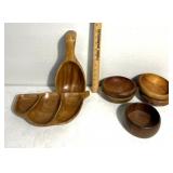 Retro Wooden dishware