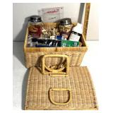 Sewing/crafting basket with supplies