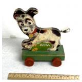 1947 Fisher-Price Woofy Wagger pull toy, model