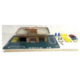 1950s Marx Sky-View Parking Service Center tin