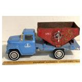 Ertl toy truck with gravity box on back