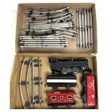 Marx tinplate train set pieces-track