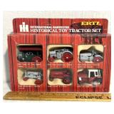 Historic Toy tractor set international harvester