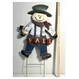 Outdoor fall metal decor