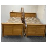2 twin beds w/head, and footboard Whalen