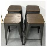 4 stackable stools