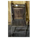 Vintage wooden folding chair