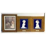 3 framed nursery prints