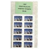10-1997 iowa  wildlife habitat stamps