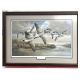 First storm Canadian geese by Dan Whitlath 40" x
