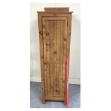 18.5 inch wide cabinet with shelves/paint marks