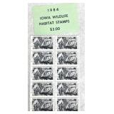 19-1984 Iowa wildlife habitat stamps