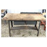 60" x 24" x 33.5" shop bench