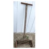 Vintage manual push mower