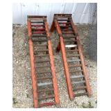 2 heavy duty, metal  ramps, homemade