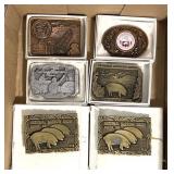 National Bureau show belt buckles Austin, MN