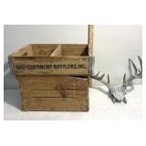 Wooden crates & deer mount