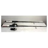 2 fishing poles with reels