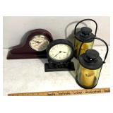 Decorative clocks and lanterns