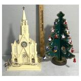 German advent calendar & vintage Christmas church