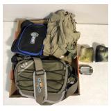 Fishing accessories - bags/ cup holders/ light
