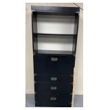 3 door cabinet with shelving and secretary,