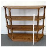48 inch wide four tiered wooden shelf/stand