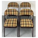 Retro Brown, soft cushioned, folding chair