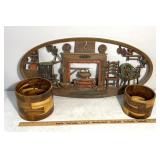 Retro wall hanging/kitchen canisters