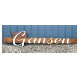 Large wall hanging sign/Gansen