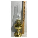 Queen Ann #2 brass oil lamp 18"