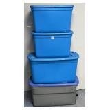 4 storage containers