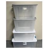 4 storage containers