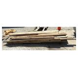 Pallet full of home sod lumber, various sizes a