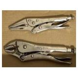 Vise grip locking pliers