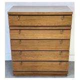 vintage mid-century modern highboy dresser 32"