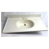 37" wide sink