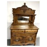 Vintage buffet three drawer/2 door cabinet with