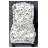 Armless chair, unique pattern