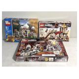 Three sets of Legos - some missing pieces