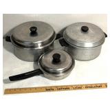 Pots and pans with lids