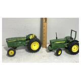 2 John Deere tractors