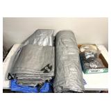 4 tarps & cords