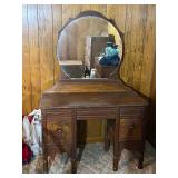 Antique Vanity & Mirror