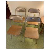Lot of 4 Folding Chairs