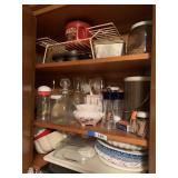 Contents in cabinets (dishes)